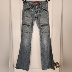 TILT Flare Jeans with Zipper Pocket Detail!